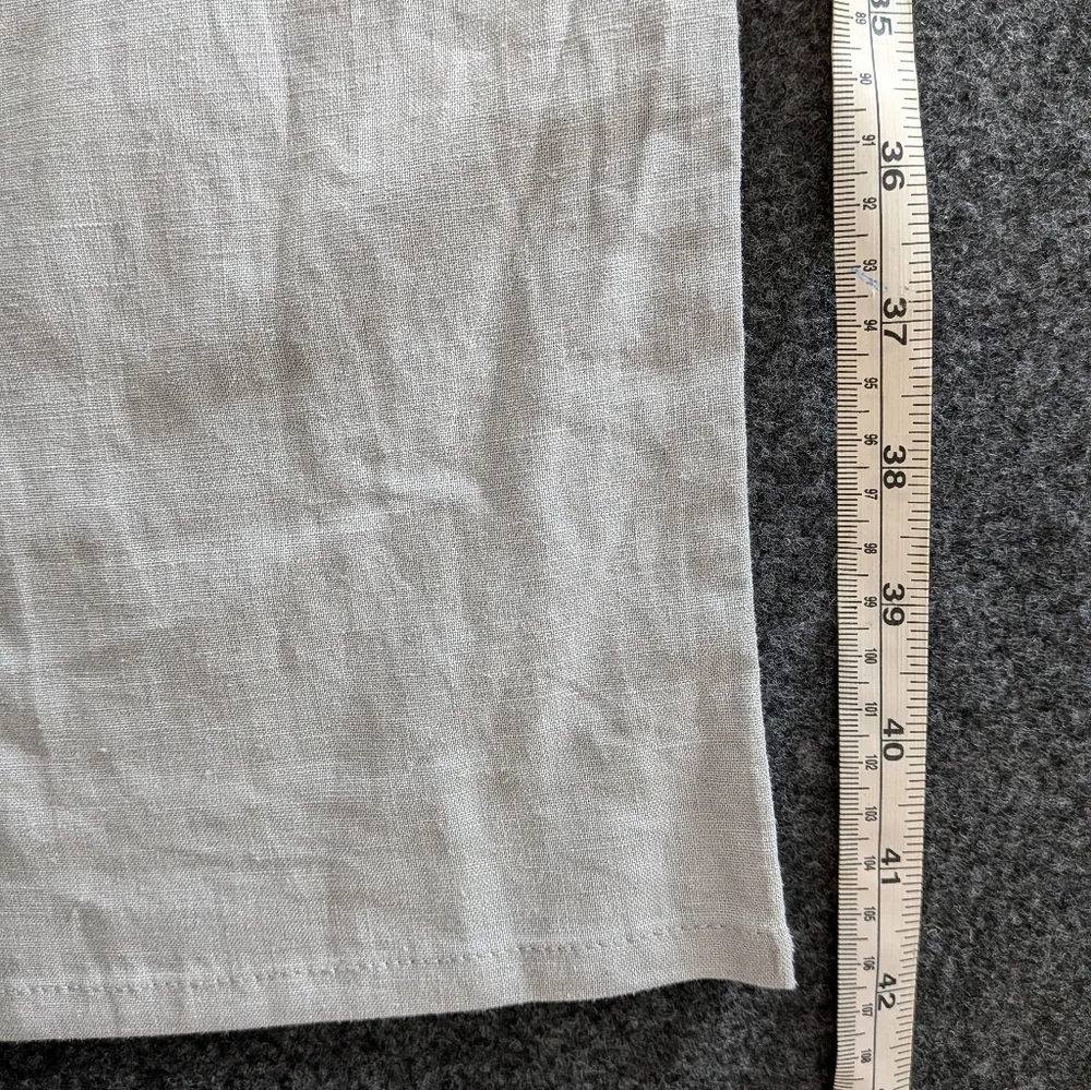 Zara Light Gray Linen pants - Picture 10 of 10